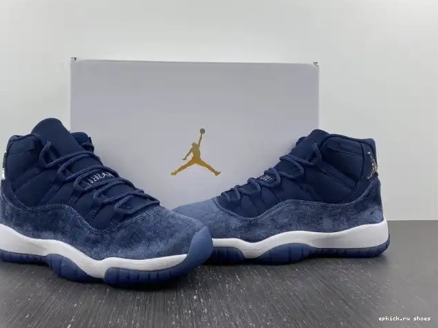 Cheap Velvet Jordan Midnight Air Navy WMNS 11 AR0715-441 0519